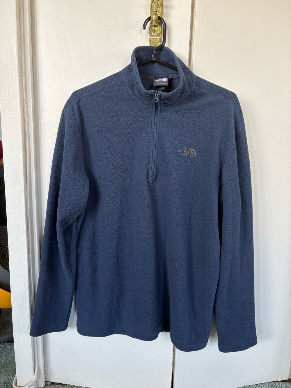 The North Face Men’s Navy Quarter-Zip Fleece Pullover